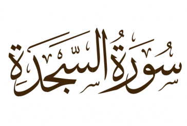 تأملات قرآنية من سورة السجدة