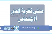 مفهوم نظرية الدور الاجتماعي